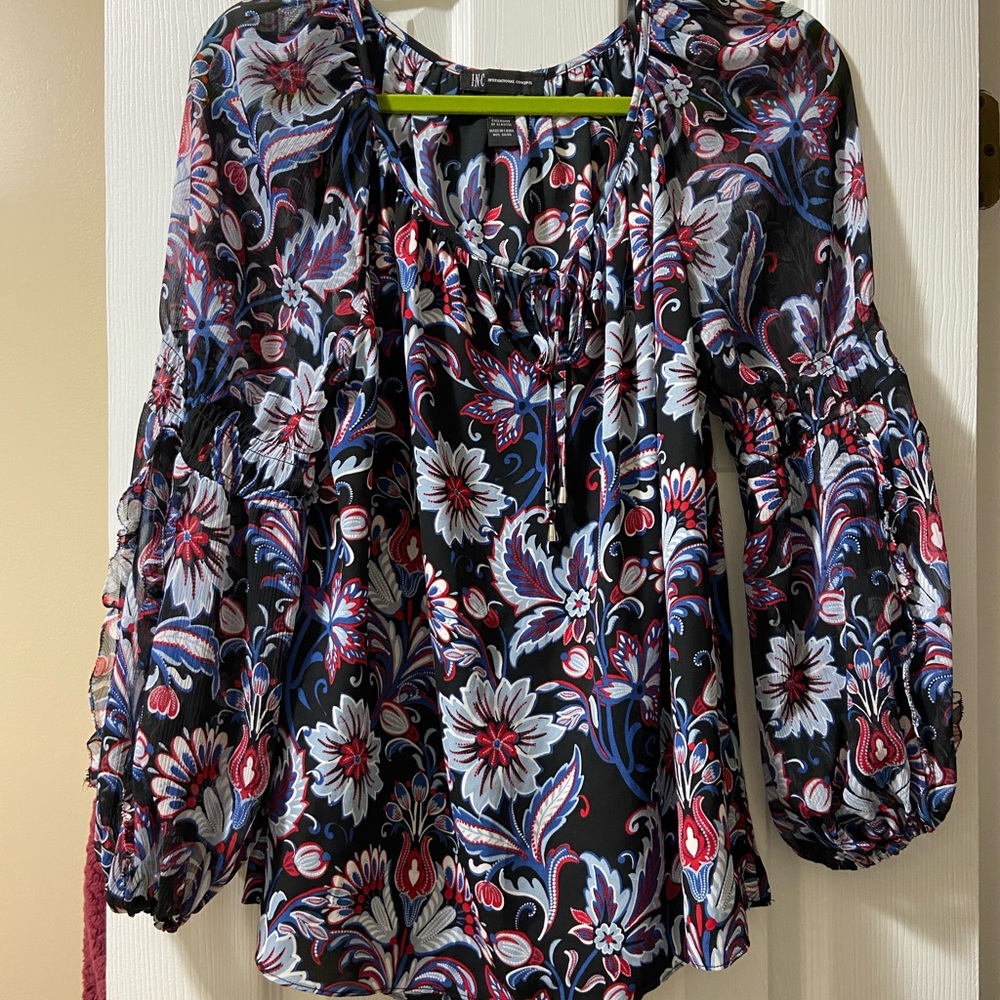 INC Blouse size large NWT